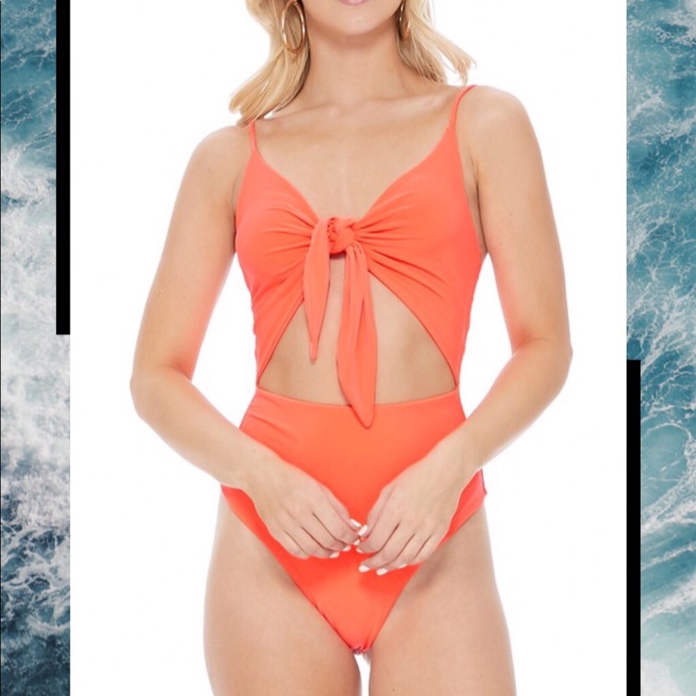 Coral bodysuit